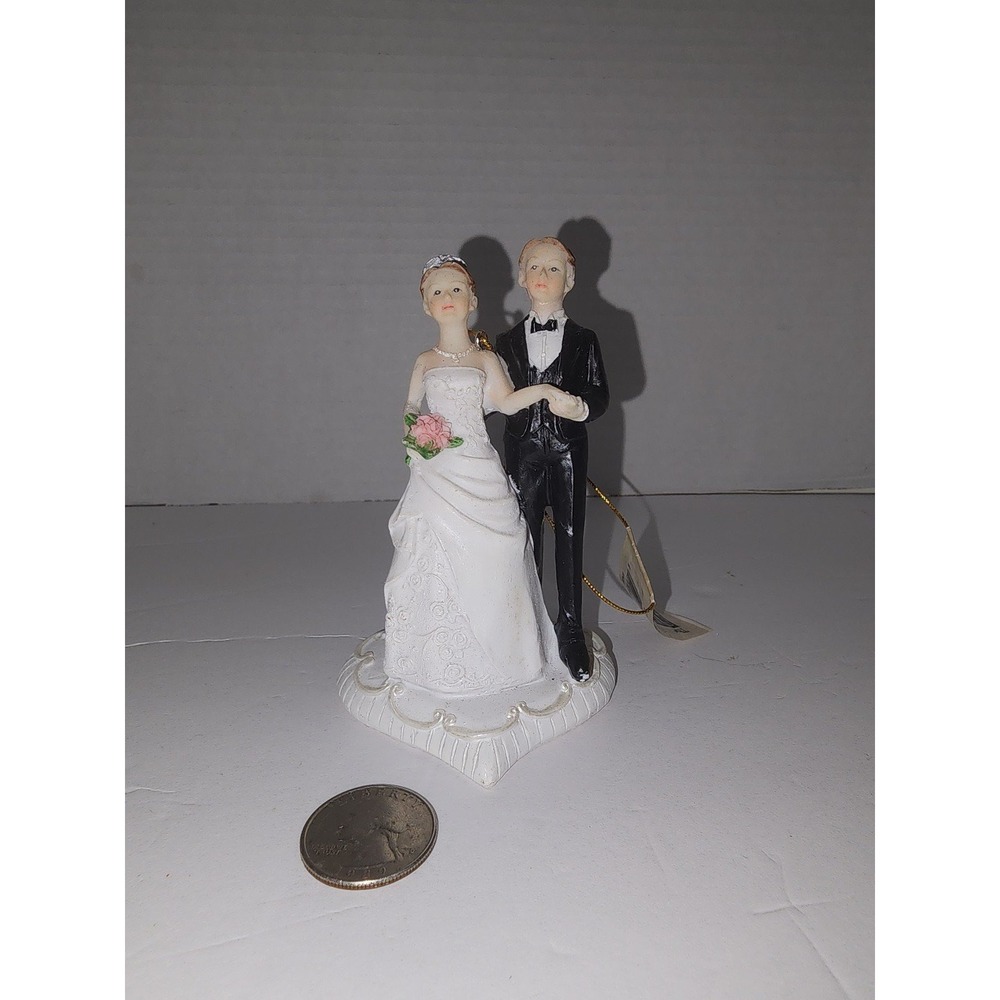 Wedding Cake Topper Christmas Tree Ornament New Bride and Groom Couple